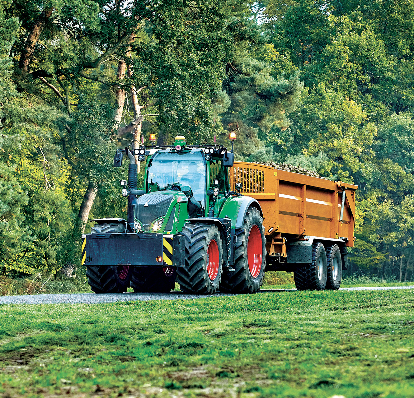 Trailer-dak-b1 Grøn traktor