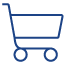 salag-indkob-icon Lineart ikon indkøbskurv
