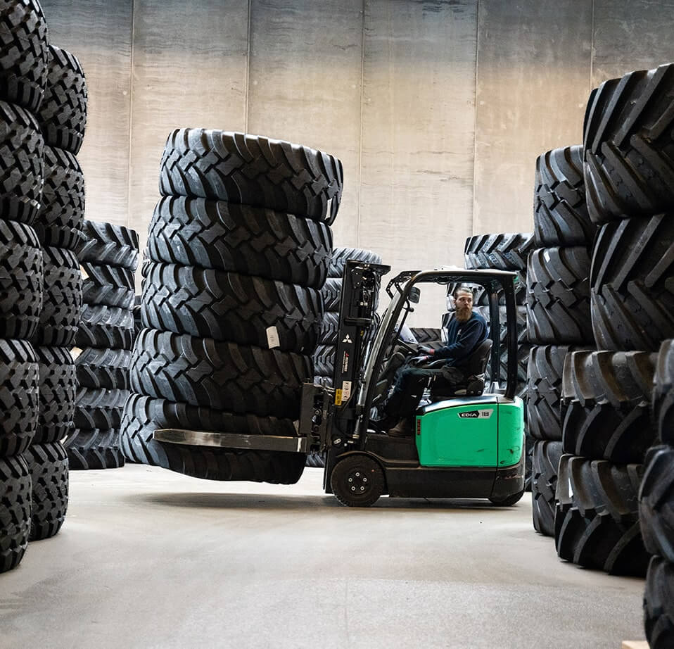 Intro-truck Gaffetruck der kører med 5 dæk